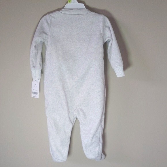 🔥 Carter's Heather gray sleeper with fox and bird - 6 mos - NWT - Picture 4 of 4
